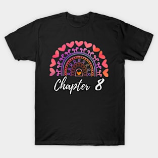 Chapter 8 Birthday Rainbow For Women 8Th Birthday Rainbow T-Shirt